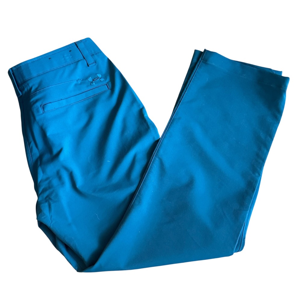 Under Armour Teal Blue Men's Chinos 34 32 Loose